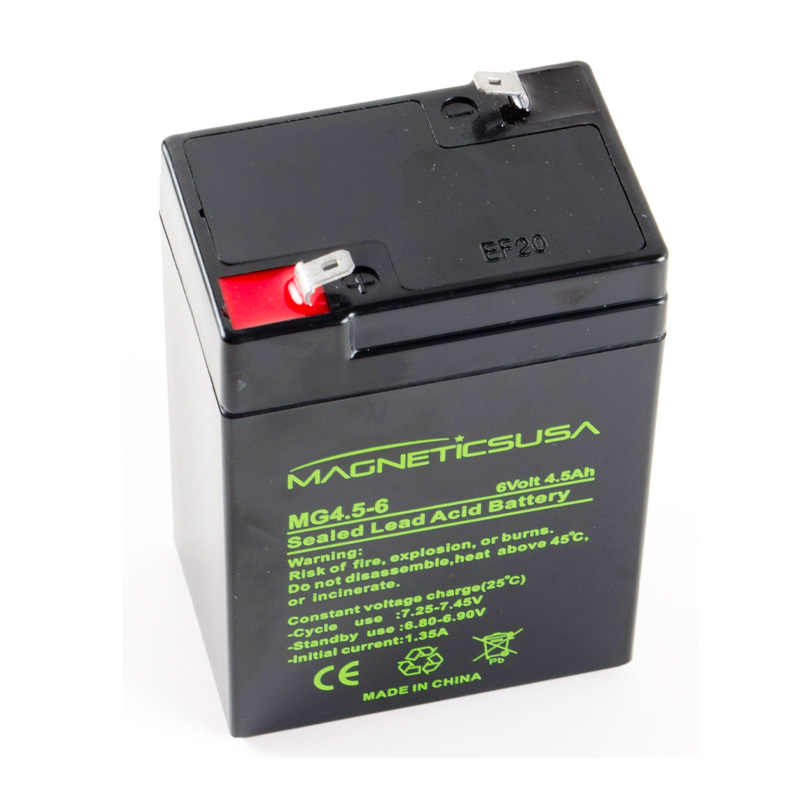 MG 6-4.5 Sealed Lead Acid Battery  6V 4.5AMPS
