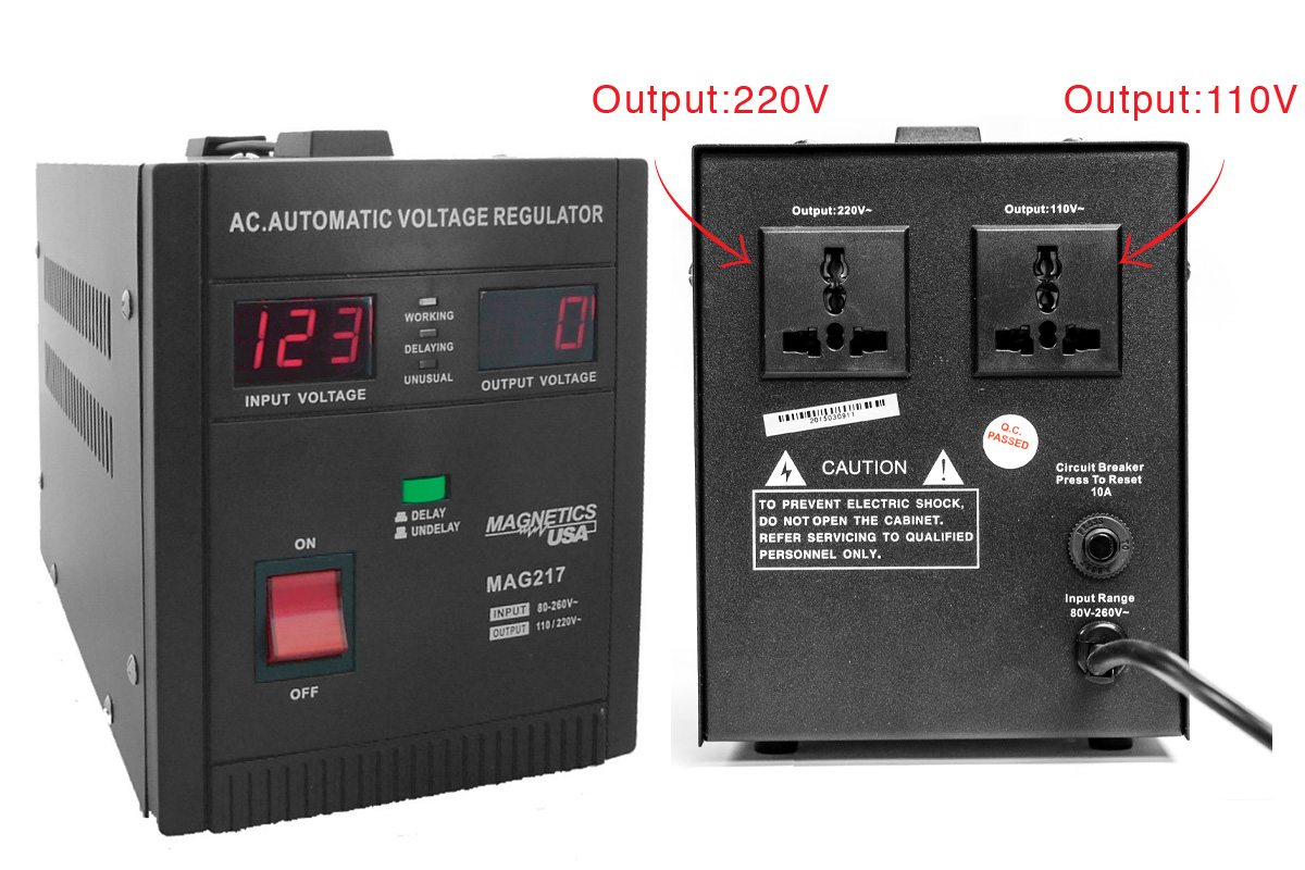 MAG-217 1500 VA UNIV AUTOMATIC VOLTAGE REGULATOR