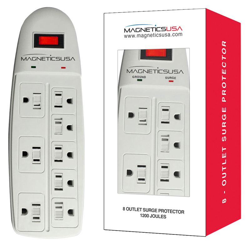 MAG-705 1200 Joules Surge Protector with 8 outlets UL®