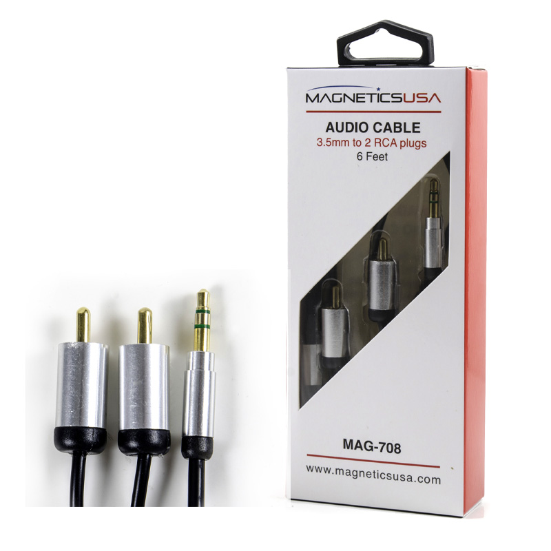 MAG-708 3.5mm Stereo to 2 RCA