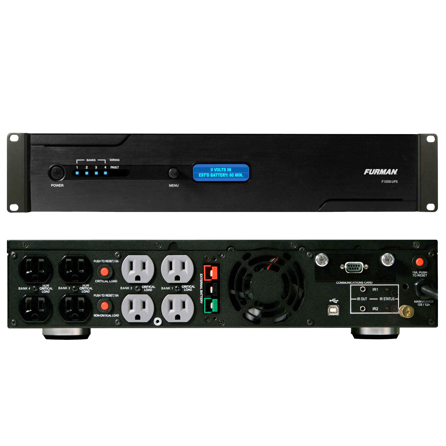 F1500UPS 1500VA - 2RU Uninterruptible Power Supply and Voltage Regulator